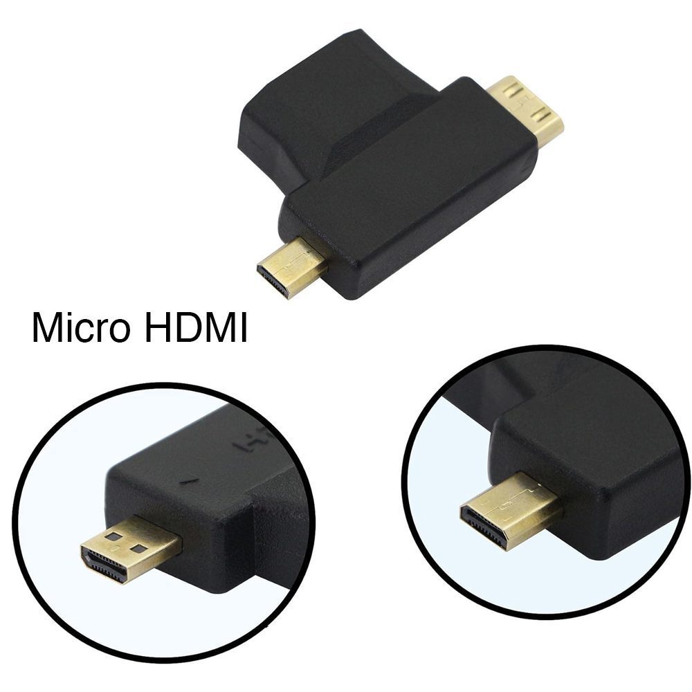 Adaptador Micro / Mini HDMI macho a HDMI hembra - Imagen 6