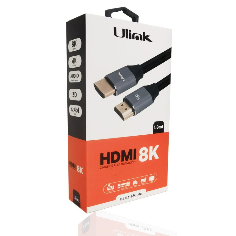Cable HDMI 2.1 8K 4K 120 Hz 1.8 metros - Imagen 2