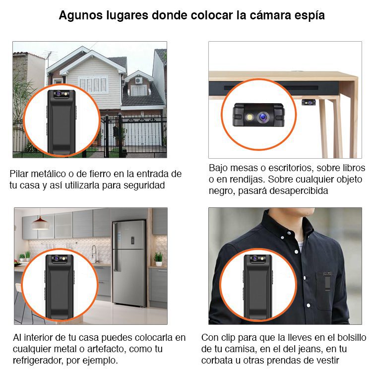 Mini Cámara Espía HD con micrófono portátil - Imagen 8