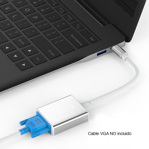 Adaptador USB C a VGA Macbook Retina Touch Bar - Imagen 4