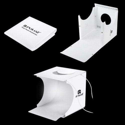 Mini Estudio fotográfico portátil 22 cms Led USB - Imagen 4