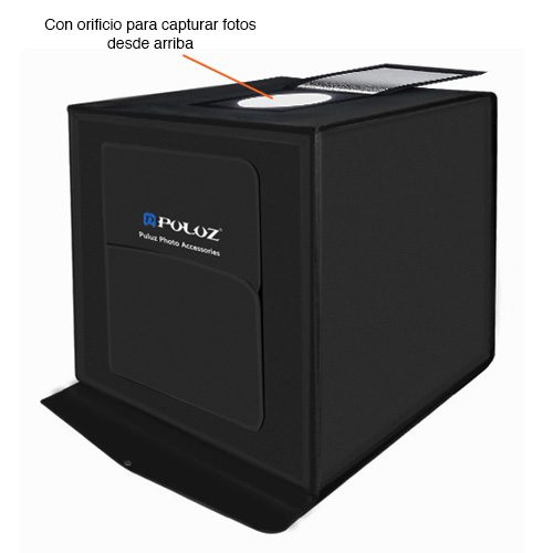 Mini Estudio fotográfico portátil 40 cms Led USB - Imagen 5